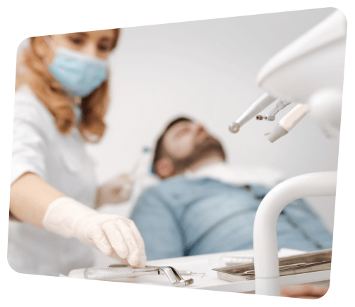 arafed man in a hospital bed with a nurse in the background